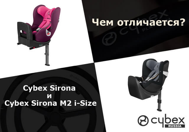В чем разница между Cybex Sirona и Cybex Sirona M2 i-Size?