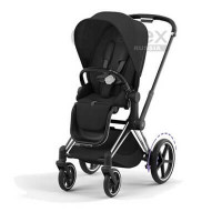 Детская коляска Cybex e-Priam IV (прогулочная) - Sepia Black / Chrome Black