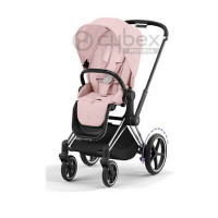 Детская коляска Cybex e-Priam IV (прогулочная) - Peach Pink / Chrome Black